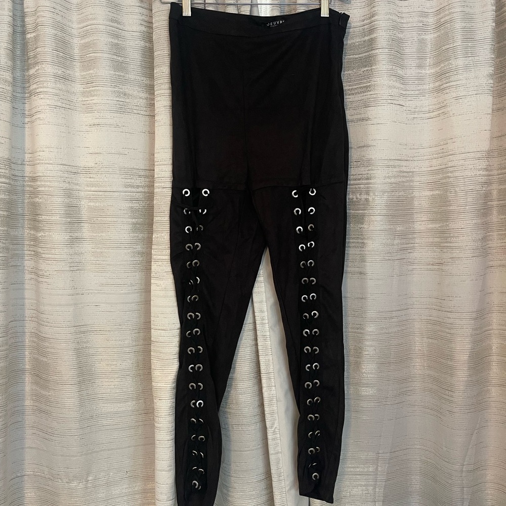 Suede Front Lace Up Pants/Leggings 🖤 NWT!!!